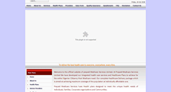 Desktop Screenshot of prepaidmedicareng.com